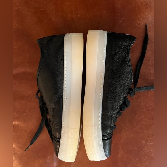 Valentino Black Leather Sneakers 10 - Picture 5 of 12